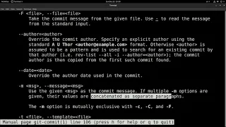 Git Commit messages with subject and body in the command line