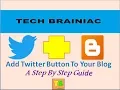 Add Twitter Button to Your Blog