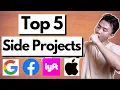 Top 5 Beginner SIDE PROJECTS that will get you HIRED