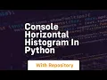 Console horizontal histogram in python