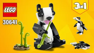 LEGO® Creator 3in1 Panda Bear (30641)[83 pcs] Penguin & Whale Building Instructions @TopBrickBuilder