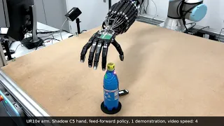 Learning Object Manipulation with Dexterous Hand-Arm Systems from Human Demonstration - IROS 2020