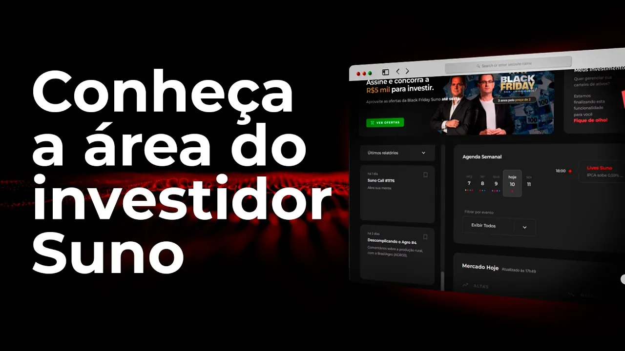Área do investidor Suno