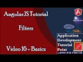 Angularjs Tutorial Basics 16 Filters