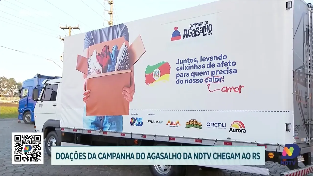Doações da Campanha do Agasalho da NDTV chegam ao Rio Grande do Sul