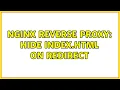 Nginx reverse proxy Hide index html on redirect