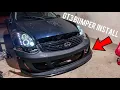G35 coupe New GT3 bumper install