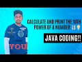Java Tutorial Calculate and Print the 10th Power of a Number