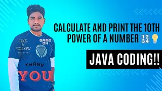 Java Tutorial Calculate and Print the 10th Power of a Number