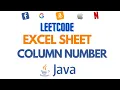 Excel sheet column number Leetcode 171 Java solution explained with intuition