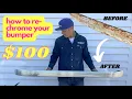 Download Lagu We just re-chromed this rusty bumper for $100