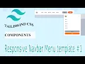 ASMR Programming - Responsive Navbar Menu with html TailwindCSS