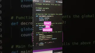 Python Global Variables The best Or the worst