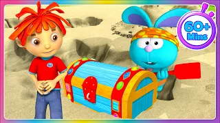 دنيا روزي اكتشف كنز القراصنة معنا أكثر من ساعة من الرسوم المتحركة للأطفال 