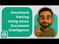 Document Parsing Using Azure Document Intelligence