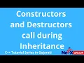 Constructors call during Inheritance in C Explain in Gujarati with Program Class