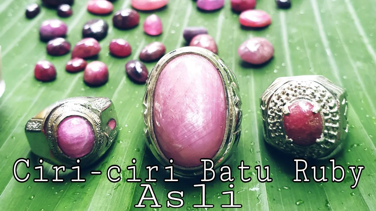 JENIS BATU RUBY YANG DIKAGUMI DUNIA II Bali Gemstone Market (INDONESIA)