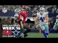 Tampa Bay Buccaneers vs Dallas Cowboys Game Highlights NFL 2024 Season Week 16