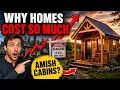ONLY 25K STARTING FOR A CABIN Amish Built Modular Cabins Tiny Homes Tour BIG BERTHA CABIN TOUR