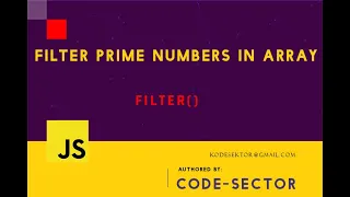 How to filter prime numbers in an array in Javascript