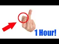 Middle Finger 1 hour white background