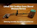 Litheli 20V Cordless Snow Shovel Review from Walmart Unboxing Assembly Real Snow Test