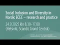 Download Lagu Social Inclusion and Diversity in Nordic ECEC – research and practice