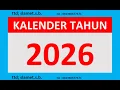 Download Lagu kalender tahun 2026 lengkap weton dean pasaran + gerhana