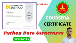 Python Data Structure Coursera complete Assignment Solution Python for Everybody 100 Solution