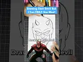 Drawing But I Can ONLY Use The Color BLUE Dare Devil