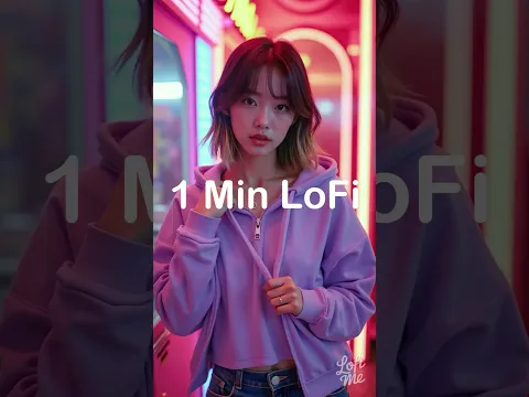 1 Min LoFi Break - Lavender Glow in the City #lofi #lofime #urbanvibes #nightchill #dreamybeats