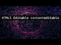 Finding Editable Content Using Contenteditable Modern Web Design with HTML5 CSS3 and JavaScript