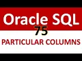 Oracle SQL Developer Tutorial For Beginners 75 SELECT PARTICULAR COLUMNS