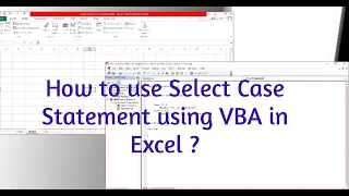 Visual Basic Application - How to use Select Case Statement in VBA
