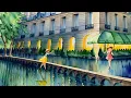 There She Goes - a watercolor tribute to Sixpence None the Richer