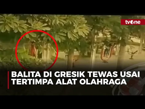 Nahas! CCTV Merekam Detik-detik Balita di Gresik Tewas Tertimpa Alat Olahraga