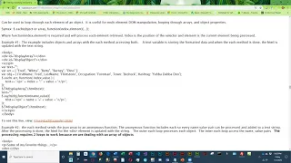 JQuery each method