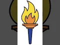 Download Lagu Torch Coloring Art | Easy Flame Drawing Shorts | #shorts #torchdrawing