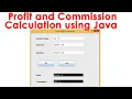 Profit and CommissionCalculation using Java