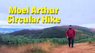 Hiking to Moel Arthur Hill Fort on The Clwydian Mountain Range in North Wales