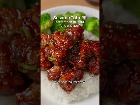 Sesame Tofu made at home for less 🥡