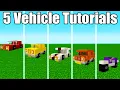 Minecraft Tutorial How To Make A Car 5 Vehicle Tutorials 2019 City Tutorial