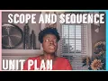 How to Make a Scope and Sequence Unit Plan