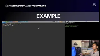 ITE 12 FUNDAMENTAL OF PROGRAMMING Processing User Input and Basic Data Manipulation