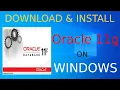 How to install Oracle 11g on Windows 10 - 64 bit Download Install Oracle 11g Database