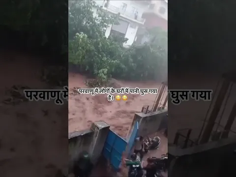 Himachal pradesh parwanu flood. be safe everyone