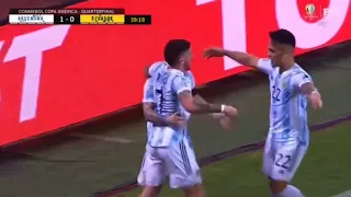 Rodrigo de Paul Argentina goal vs ecuador Copa America Quarter Finals 2021