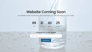 How to Make a Coming Soon Website Using HTML CSS and JavaScript