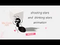 shooting stars animation JavaScript blinking stars animation JavaScript animation for beginners