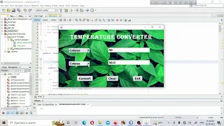 Temperature Converter Java Swing